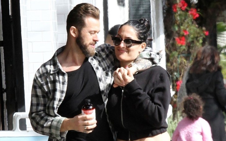 Nikki Bella Rocked Plenty Of Cleavage In A Deep Cut Sundress While On A romantic Getaway To Napa’s Bottlerock Festival With Boyfriend Artem Chigvinstev