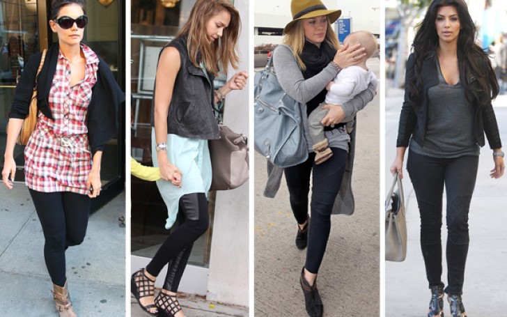 How to Wear Leggings Like a Celebrity in This Winter