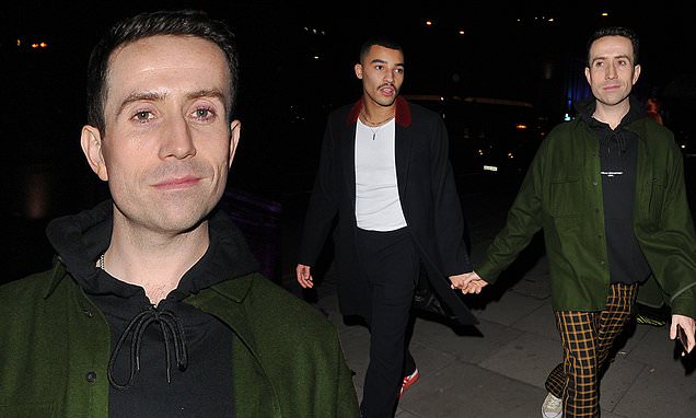 Nick Grimshaw Walks Hand-In-Hand With His Boyfriend Meshach Henry For London Fashion Week Event