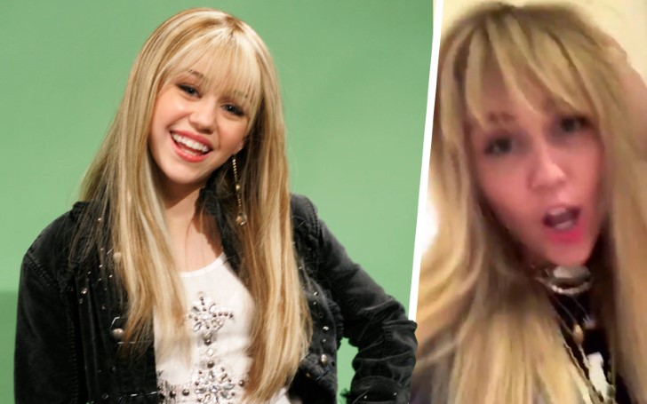 Miley Cyrus Dyes Her Hair To Look Like Her Famous Alter Ego Hannah Montana Disney Glamour Fame