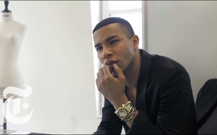 French Fashion Designer Olivier Rousteing Introduce A New Balmain Logo