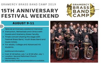The Gramercy Brass Orchestra Of New York Will Host Its 15th Annual Band Camp Near Manhattan In August