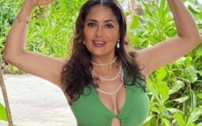 Salma Hayek Reveals Her Bikini Pictures Are All Throwback